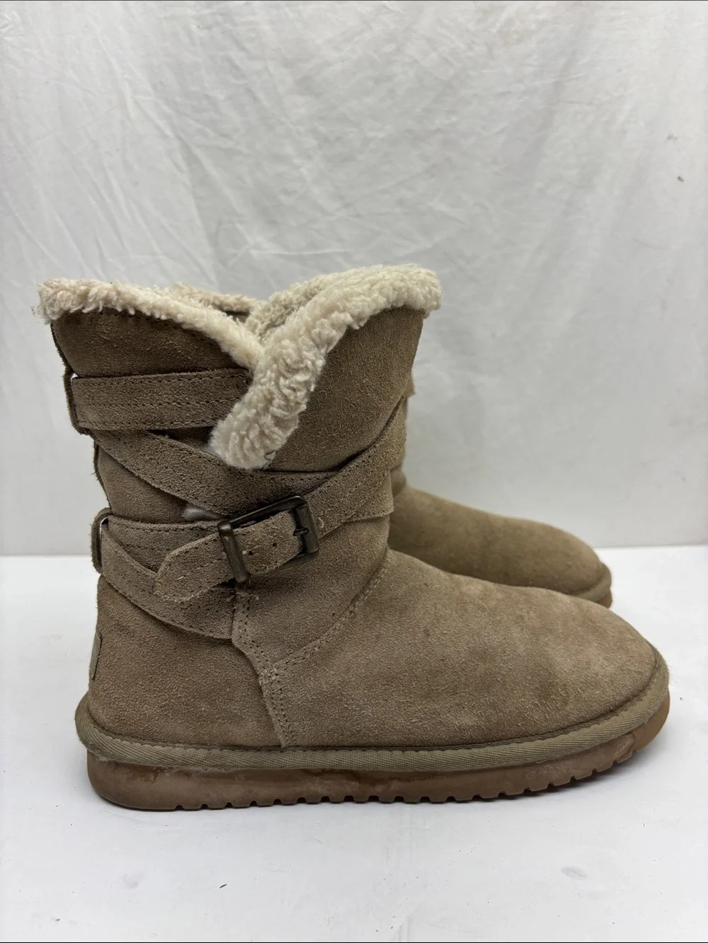 Koolaburra by Ugg Suede Shearling Winter Boots, SZ 7, box 5